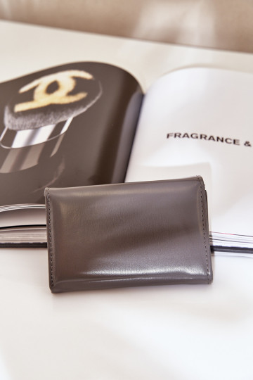 Lacquered Women's Wallet Dark Gray Rahner 2