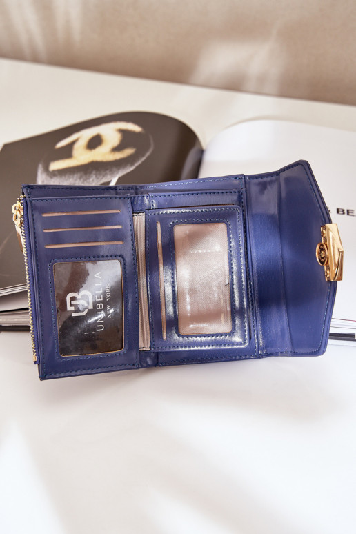 Lacquered Women's Wallet Dark Blue Rahner