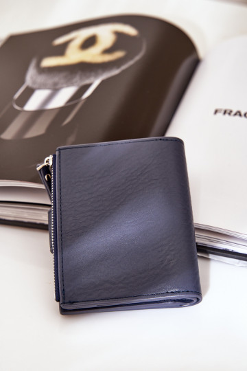 Women's Eco Leather Wallet Dark Blue Jezorea 2