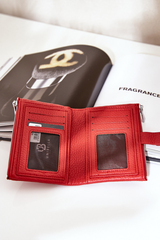Eco Leather Women's Wallet Red Bronica
