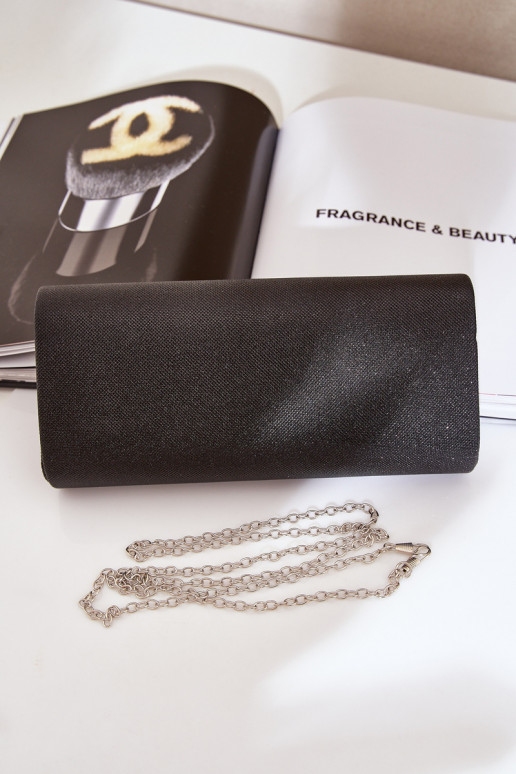 Shiny Evening Clutch Bag Black Sastorea Shiny Evening Clutch Bag Black Sastorea