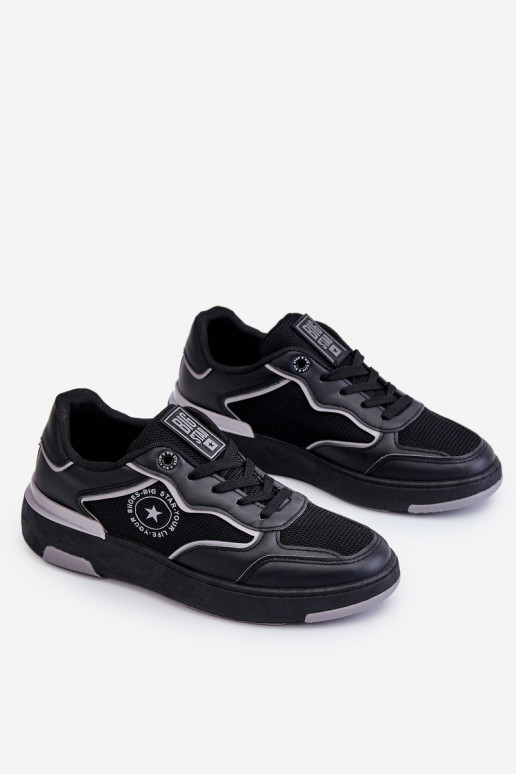 Damskie Sportowe Buty Big Star LL274443 Czarno-Szare