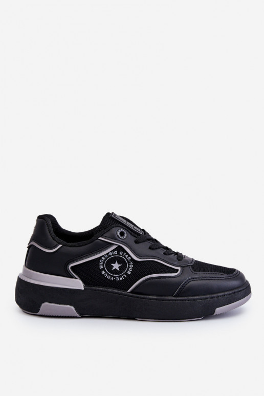 Damskie Sportowe Buty Big Star LL274443 Czarno-Szare