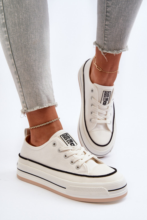 Women's sneakers Big Star NN274205 White Women's sneakers Big Star NN274205 White