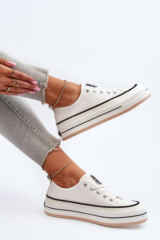 Women's sneakers Big Star NN274205 White Women's sneakers Big Star NN274205 White