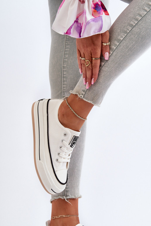 Women's sneakers Big Star NN274205 White Women's sneakers Big Star NN274205 White