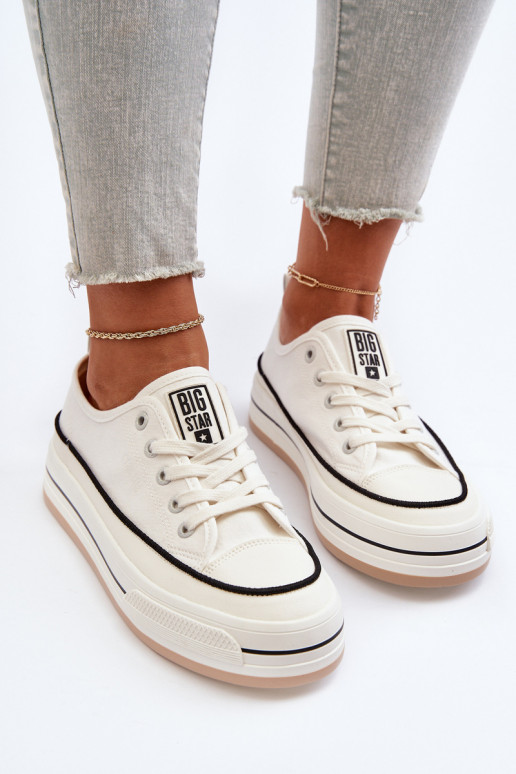 Women's sneakers Big Star NN274205 White Women's sneakers Big Star NN274205 White