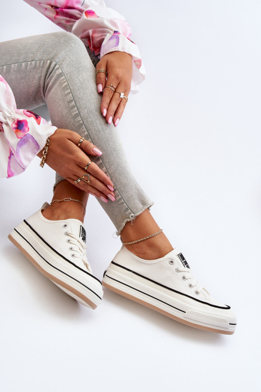 Women's sneakers Big Star NN274205 White Women's sneakers Big Star NN274205 White