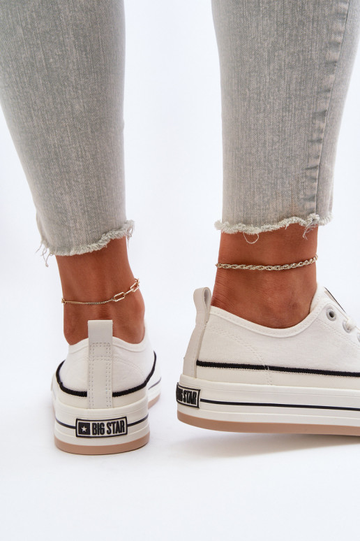 Women's sneakers Big Star NN274205 White Women's sneakers Big Star NN274205 White