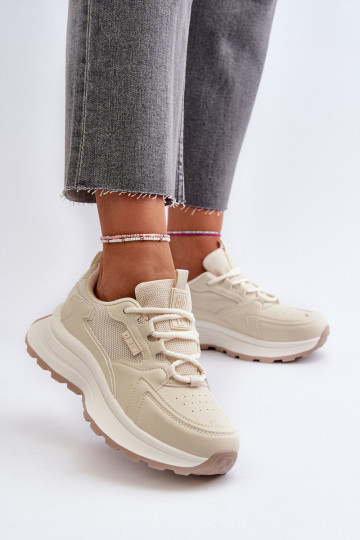 Sneakersy Damskie HI-POLY SYSTEM Big Star NN274A105 Beżowe