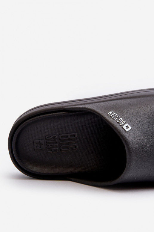 Klapki Damskie Na Platformie Big Star NN274A037 Czarne