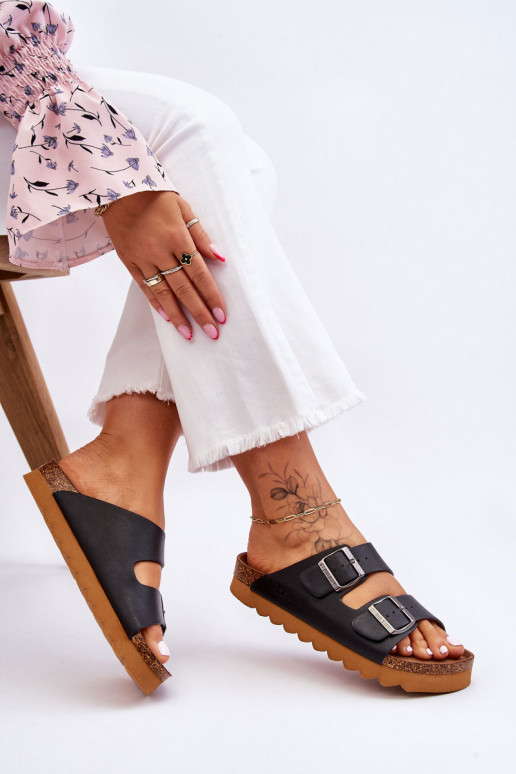 Classic Women's Big Star Slippers LL274477 Black Classic Women's Big Star Slippers LL274477 Black