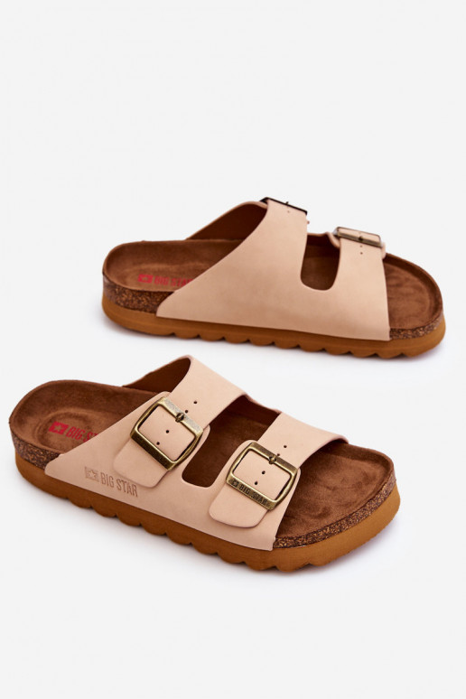 Classic Women's Big Star Slippers LL274478 Beige Classic Women's Big Star Slippers LL274478 Beige