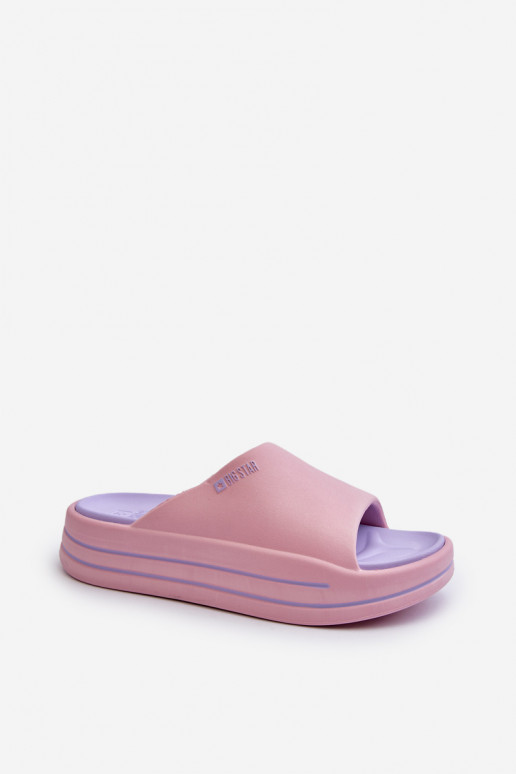 Women's Fashionable Big Star Slippers LL274A157 Light pink Women's Fashionable Big Star Slippers LL274A157 Light pink