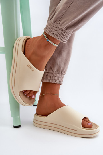 Women's Platform Sandals Big Star NN274A034 Beige 2