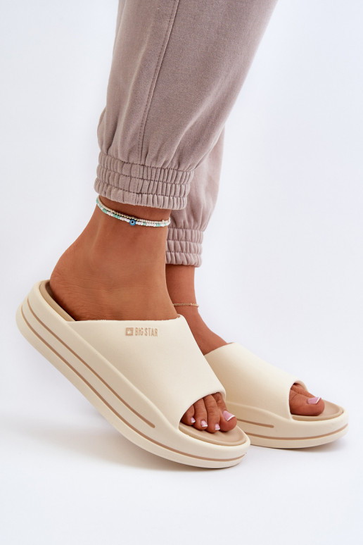 Women's Platform Sandals Big Star NN274A034 Beige