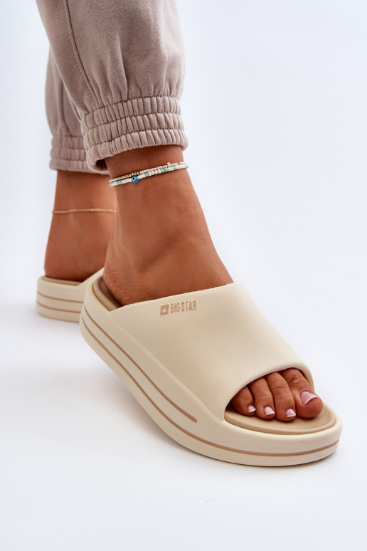Women's Platform Sandals Big Star NN274A034 Beige