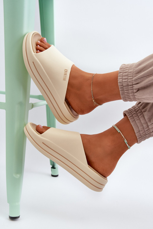 Women's Platform Sandals Big Star NN274A034 Beige