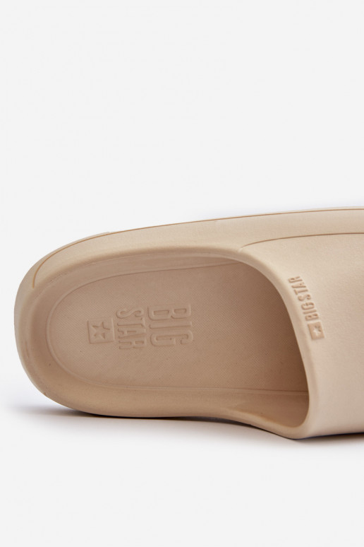 Light Women's Flip-Flops Big Star NN274A040 Beige