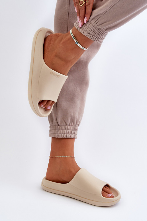 Light Women's Flip-Flops Big Star NN274A040 Beige