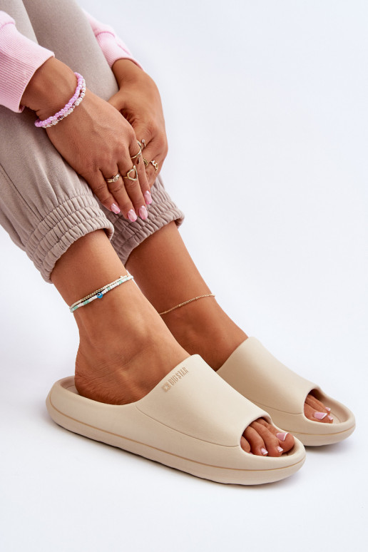 Light Women's Flip-Flops Big Star NN274A040 Beige