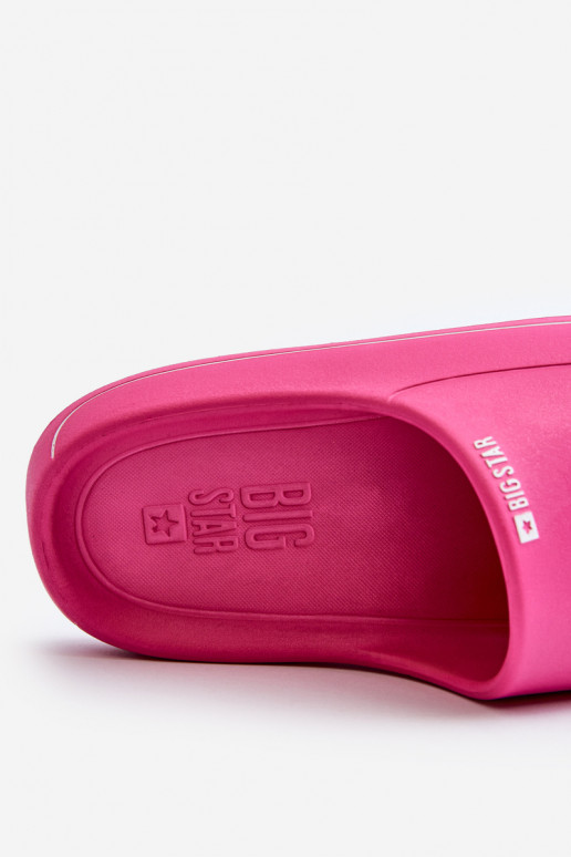 Light Women's Slippers Big Star NN274A041 Fuchsia