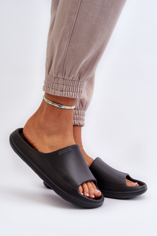 Light Women's Flip Flops Big Star NN274A042 Black