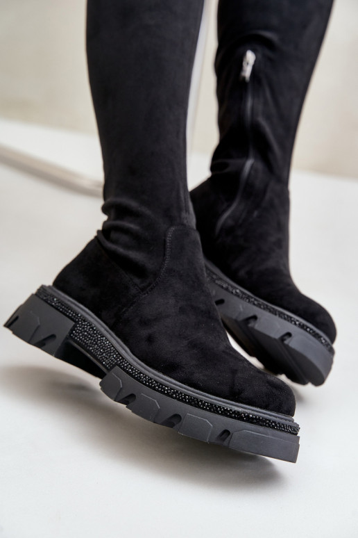 Women's Over the Knee Eco Suede Boots... Women's Over the Knee Eco Suede Boots...