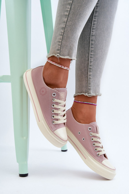 Low Women's Sneakers Big Star NN274270 Pink Low Women's Sneakers Big Star NN274270 Pink