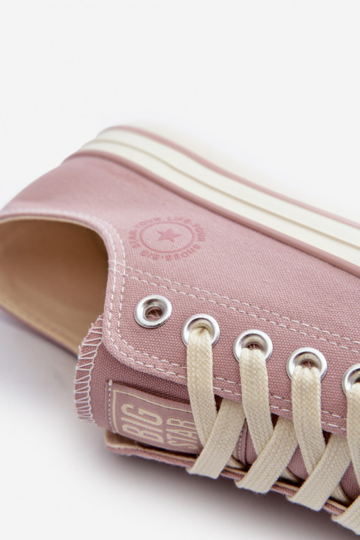 Low Women's Sneakers Big Star NN274270 Pink Low Women's Sneakers Big Star NN274270 Pink