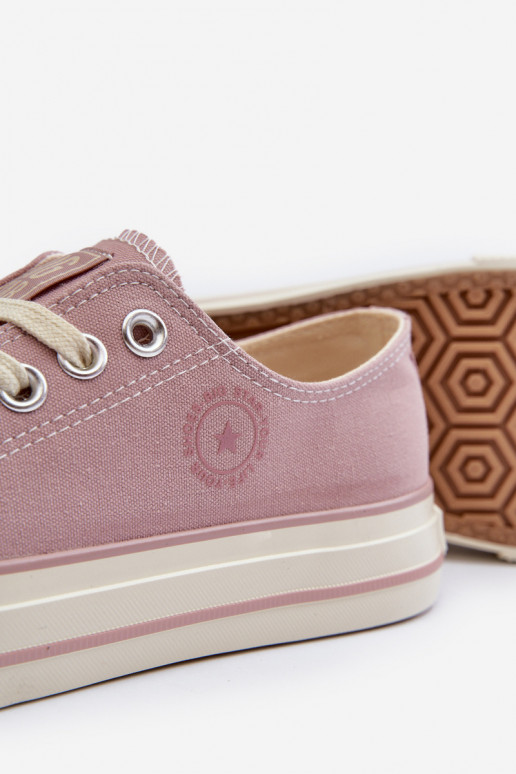 Low Women's Sneakers Big Star NN274270 Pink Low Women's Sneakers Big Star NN274270 Pink