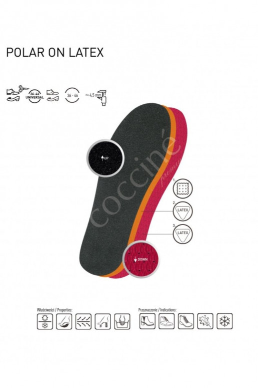 Coccine Children's Winter Insole Polar On Latex For Cutting Coccine Children's Winter Insole Polar On Latex For Cutting