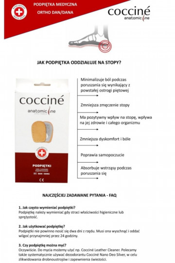 COCCINE ORTHO DAN Podpiętki Na Ostrogi Piętowe 2