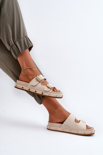 Women's Platform Sandals Big Star NN274083 Beige 2