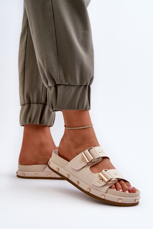 Women's Platform Sandals Big Star NN274083 Beige