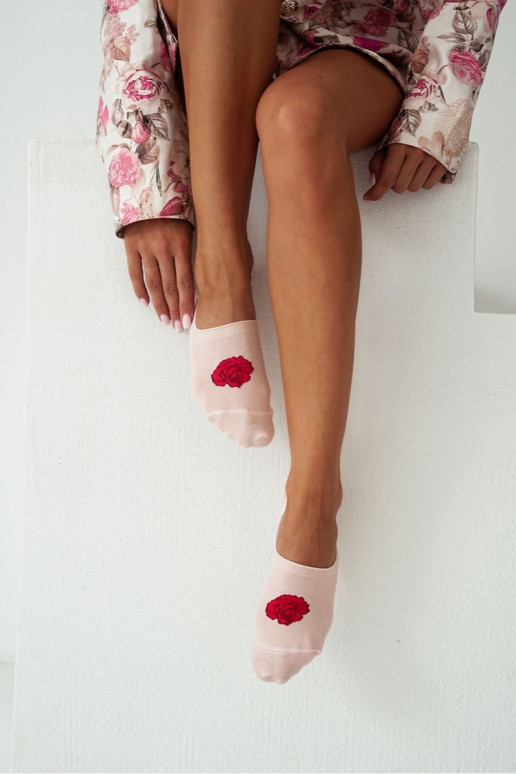 Women's Cotton Micro Socks Rose Peach Women's Cotton Micro Socks Rose Peach