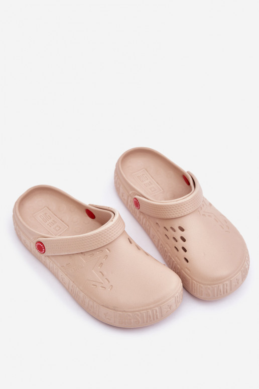 Women's Lightweight Slippers Big Star II275008 Beige