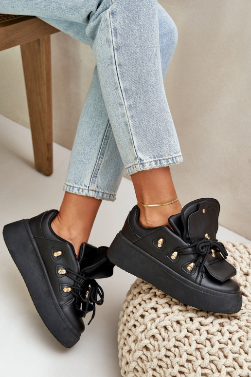 Women's Sneakers On Platform Black Dolistana