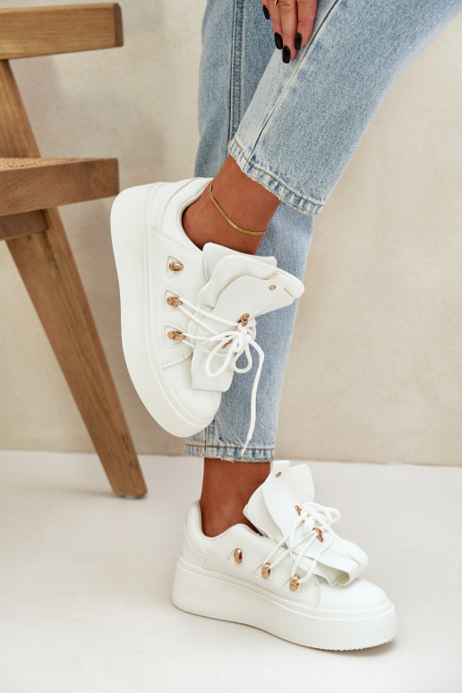 Women's Platform Sneakers White Dolistana Women's Platform Sneakers White Dolistana