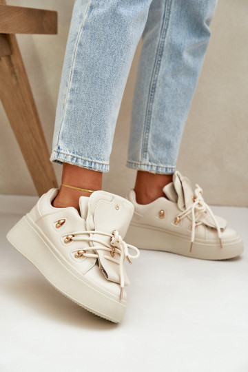 Women's Sneakers On Platform Beige Dolistana 2