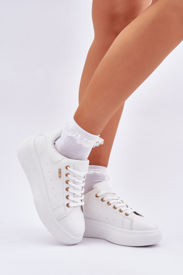 Women's Platform Sneakers Eco Leather White Lelandine 2