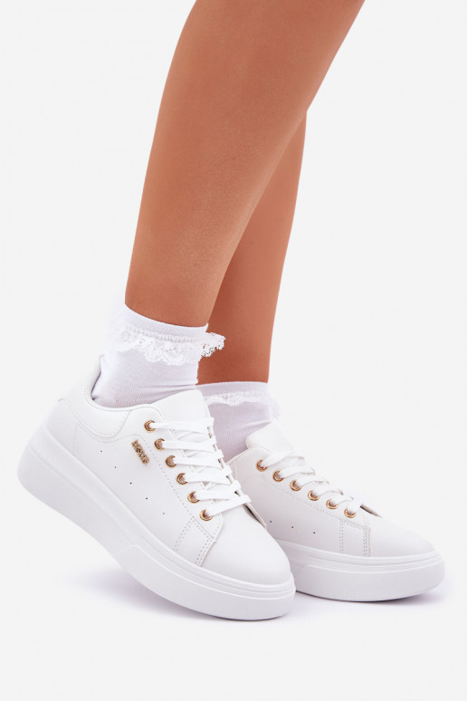 Women's Platform Sneakers Eco Leather White Lelandine Women's Platform Sneakers Eco Leather White Lelandine