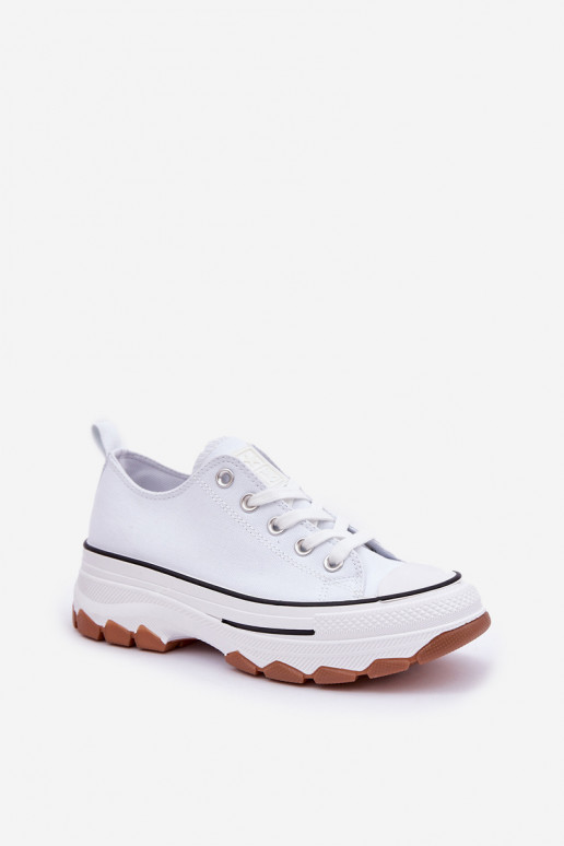 Low Women's Sneakers On Platform White Aradwin Low Women's Sneakers On Platform White Aradwin