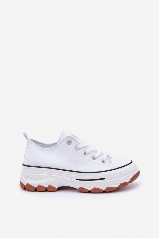 Low Women's Sneakers On Platform White Aradwin Low Women's Sneakers On Platform White Aradwin