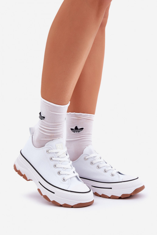Low Women's Sneakers On Platform White Aradwin Low Women's Sneakers On Platform White Aradwin