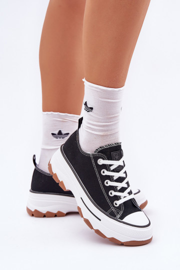 Low Women's Sneakers On Platform Black Aradwin 2