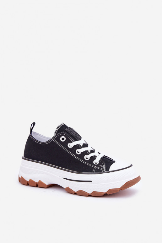 Low Women's Sneakers On Platform Black Aradwin Low Women's Sneakers On Platform Black Aradwin