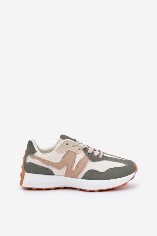 Women's Sports Shoes Sneakers Beige-Green Britma
