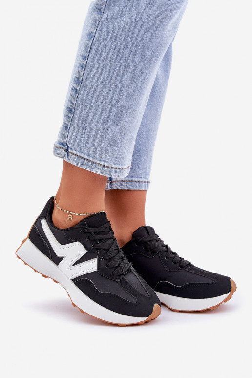 Buty Sportowe Sneakersy Damskie Czarne Britma Buty Sportowe Sneakersy Damskie Czarne Britma