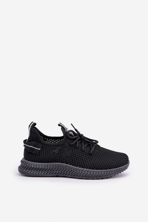 Mesh Slip-On Sports Shoes Women Black Harice